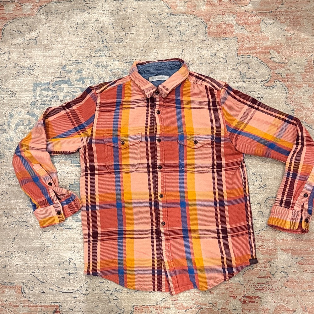 Outerknown Multicolor Plaid Casual Shirt